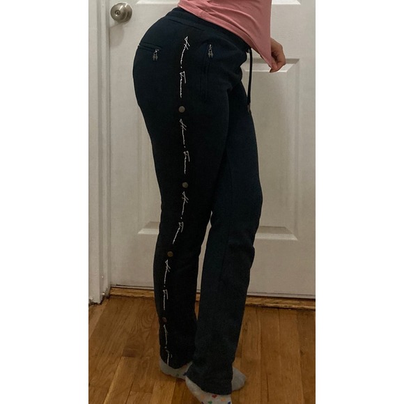 Homme + Femme Men's Slim Fit Track Jogger Sweatpants Joggers For Men Black White - Picture 11 of 13